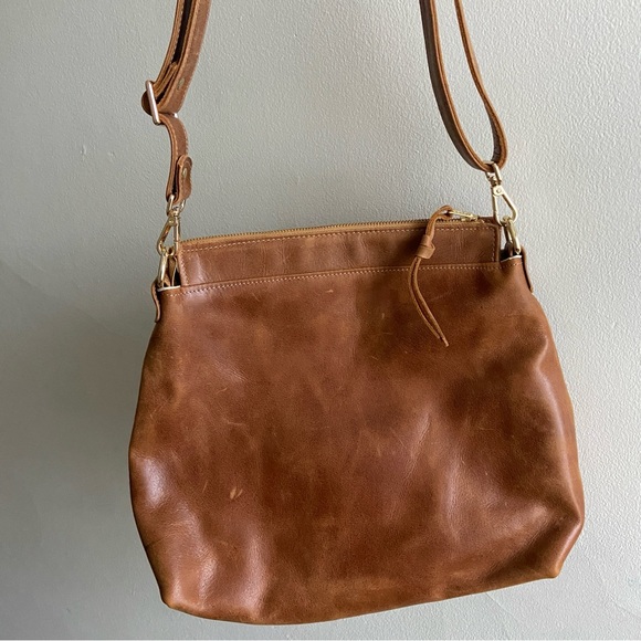 Forest Bags | Leather Shoulder Crossbody Hobo Bag - Picture 3 of 13